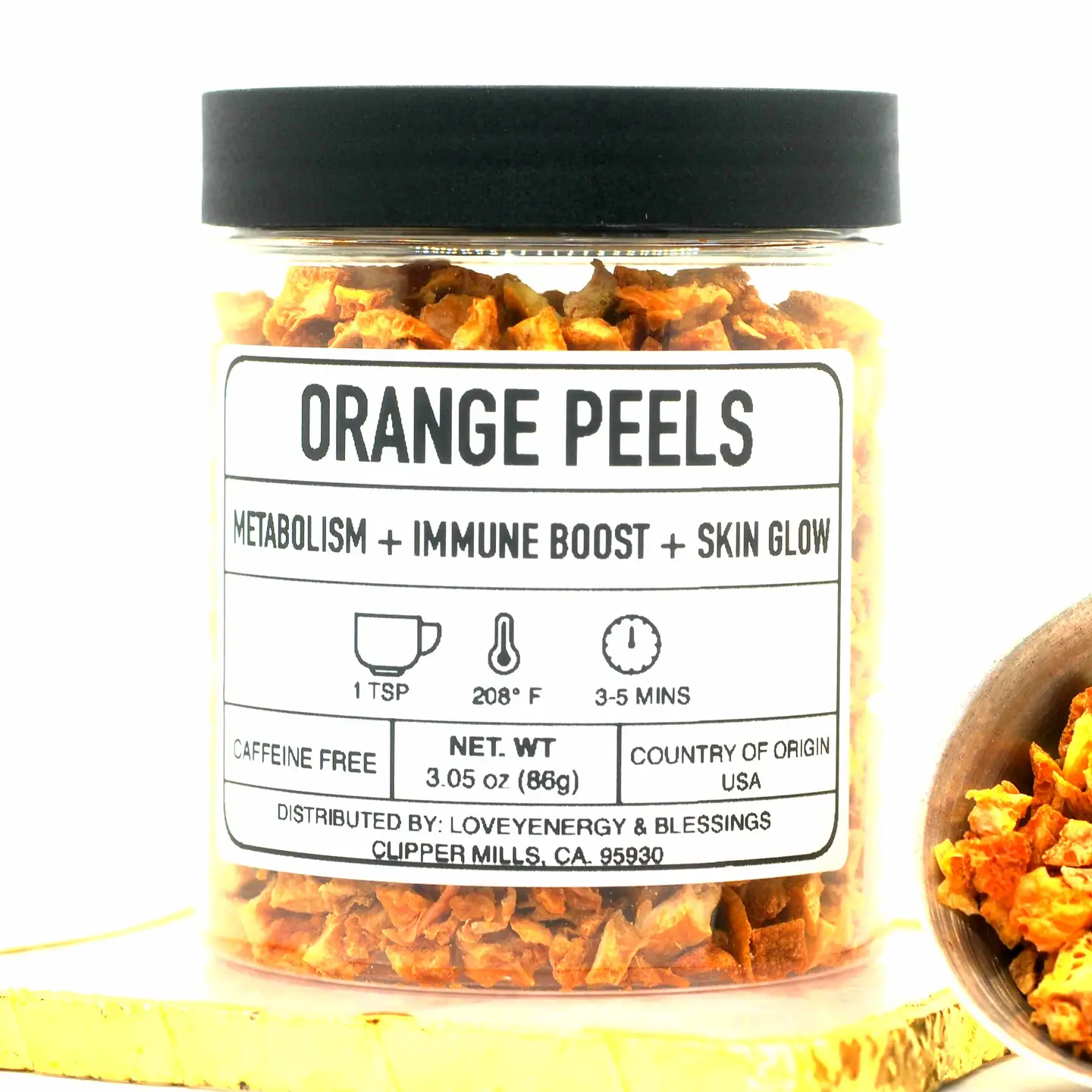 Excellent Orange Peels Handcrafted Herbal Tea 3.05 oz High-Grade