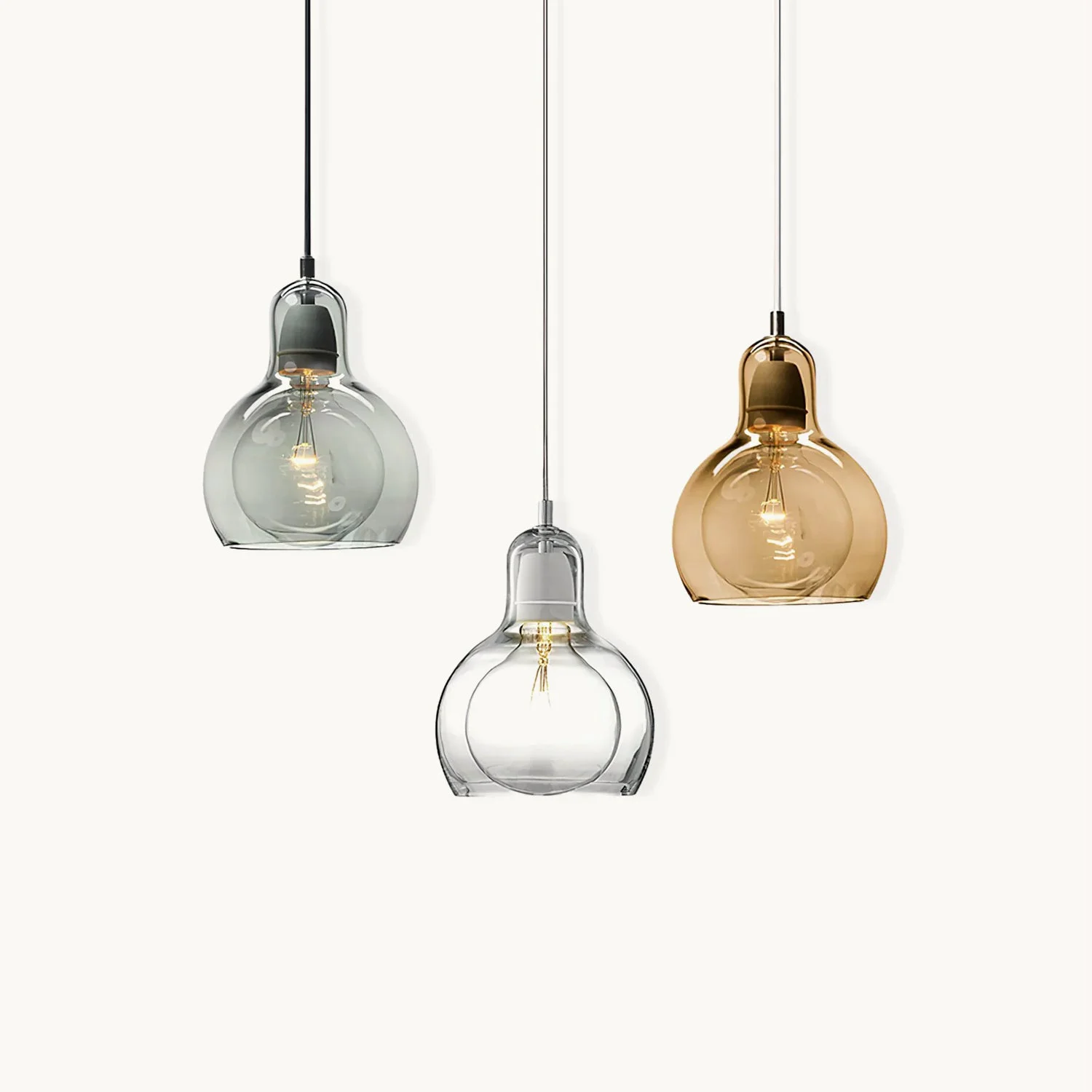 Innovative Glass Gourd Pendant Lamp High-End