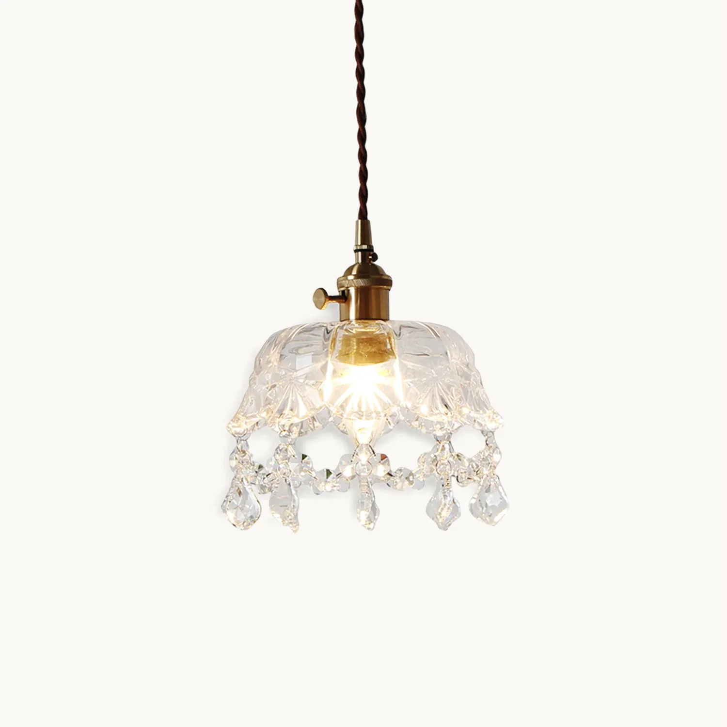 Outstanding Rococo Court Crystal Pendant Lamp Sophisticated