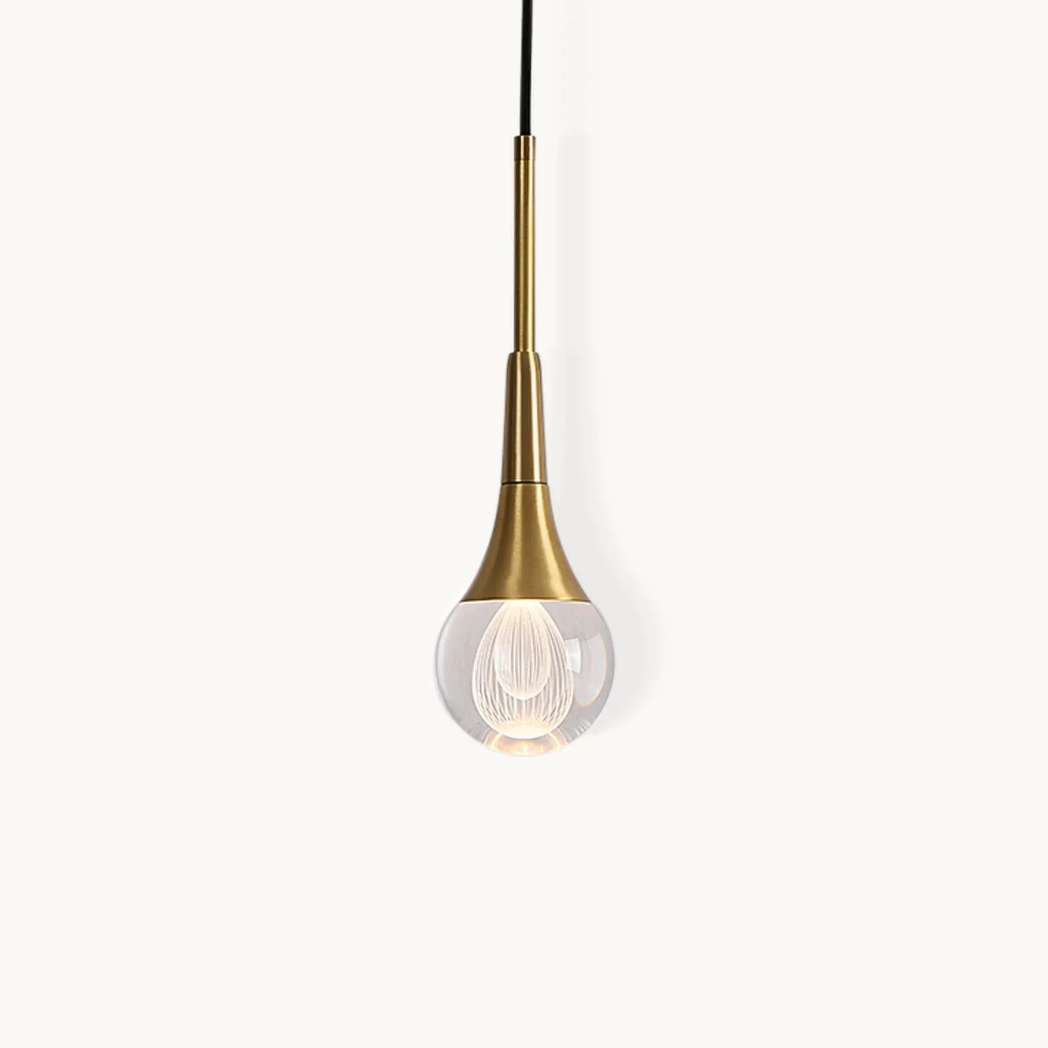 Reliable Simple Drop-Shaped Crystal Pendant Lamp Responsible