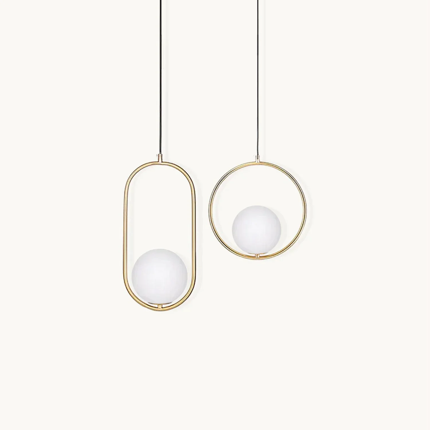 Modern Mila Brass Pendant Light Minimalist