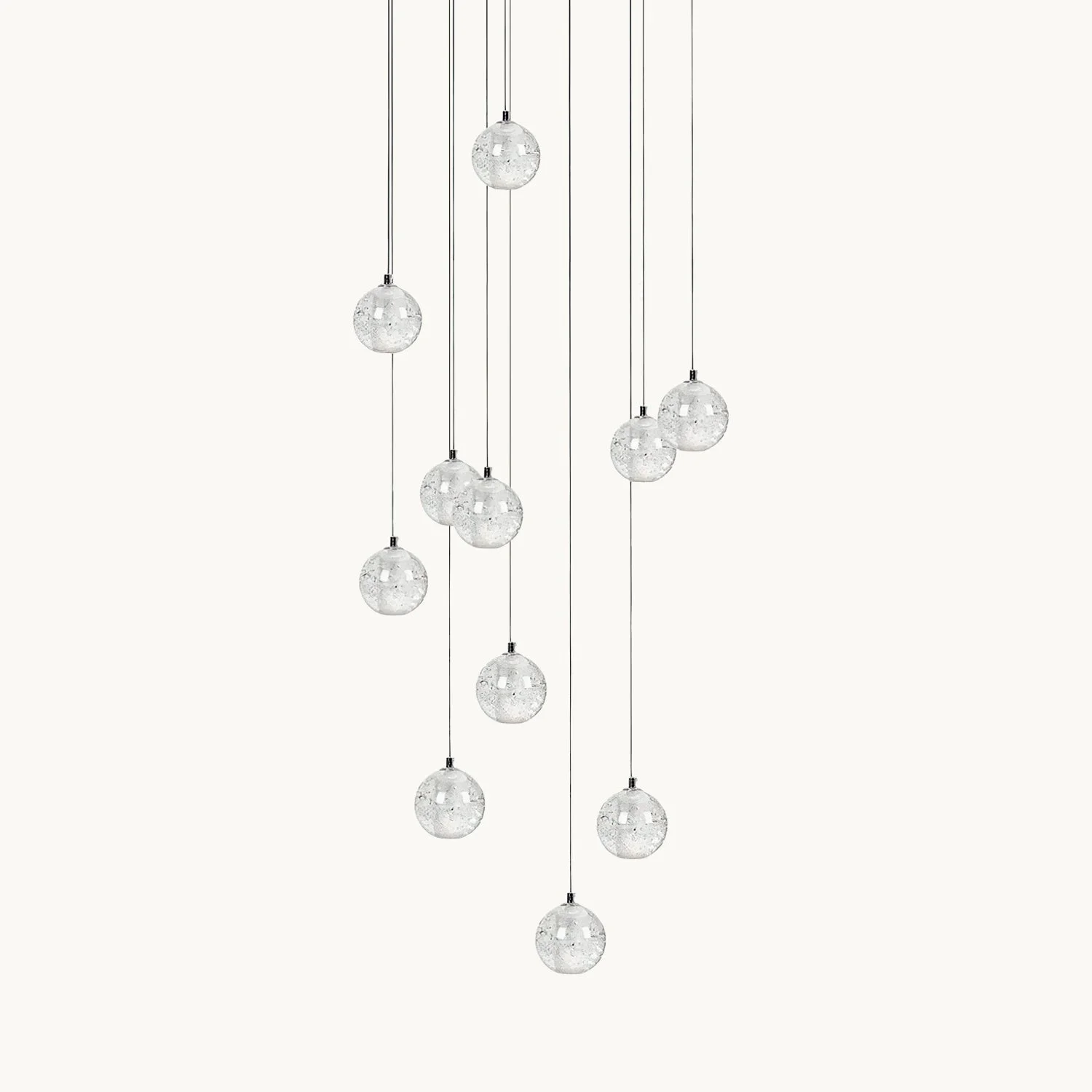 Crafted Ball Crystal Pendant Light Minimalist