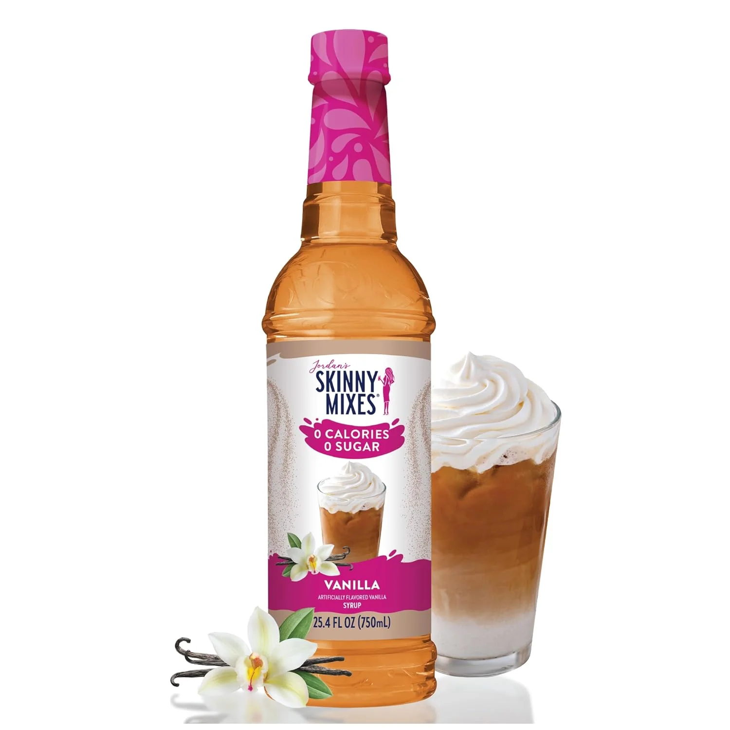 Fine Crafted Jordan’s Skinny Syrup Sugar- Vanilla 25.4 Ounce Practical