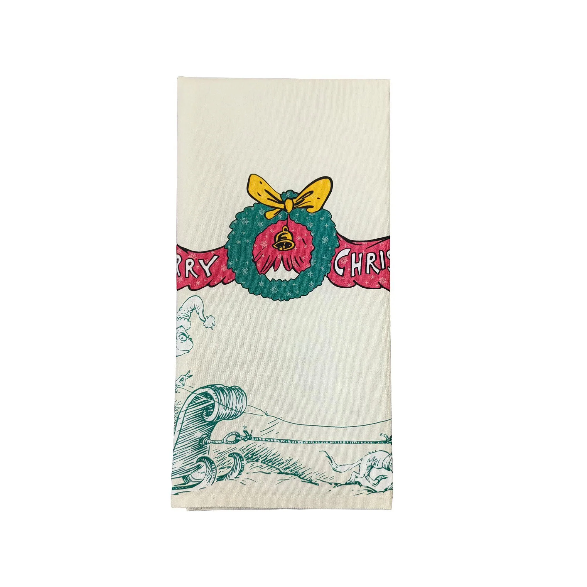 Advanced Grinch Merry Christmas Tea Towel Official
