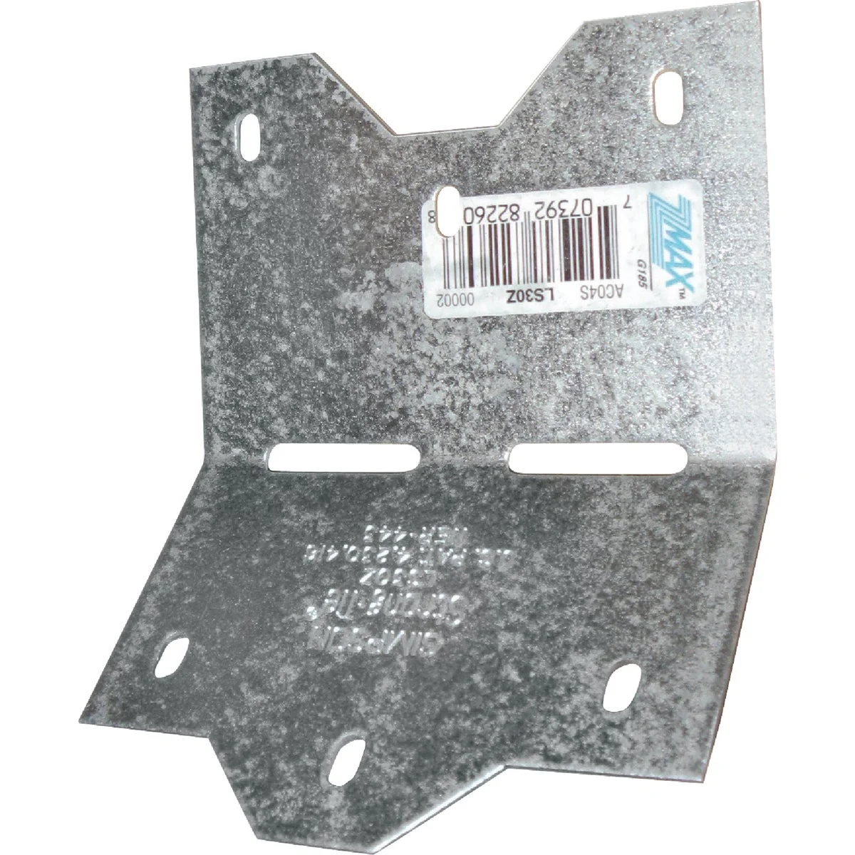 Exceptional Simpson Strong-Tie ZMax Galvanized Steel 3-3 8 In. 18 ga Adjustable Framing L-Angle Elite