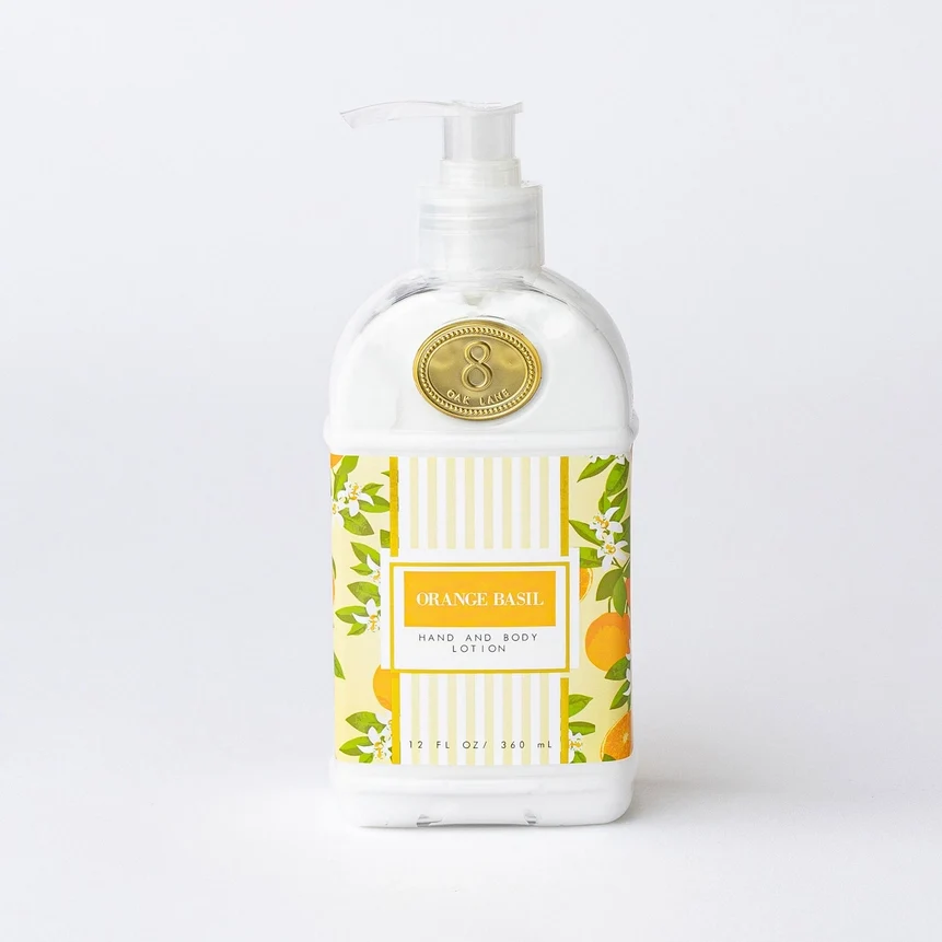 Fine Orange Basil Hand Body Lotion 12oz Top-Quality