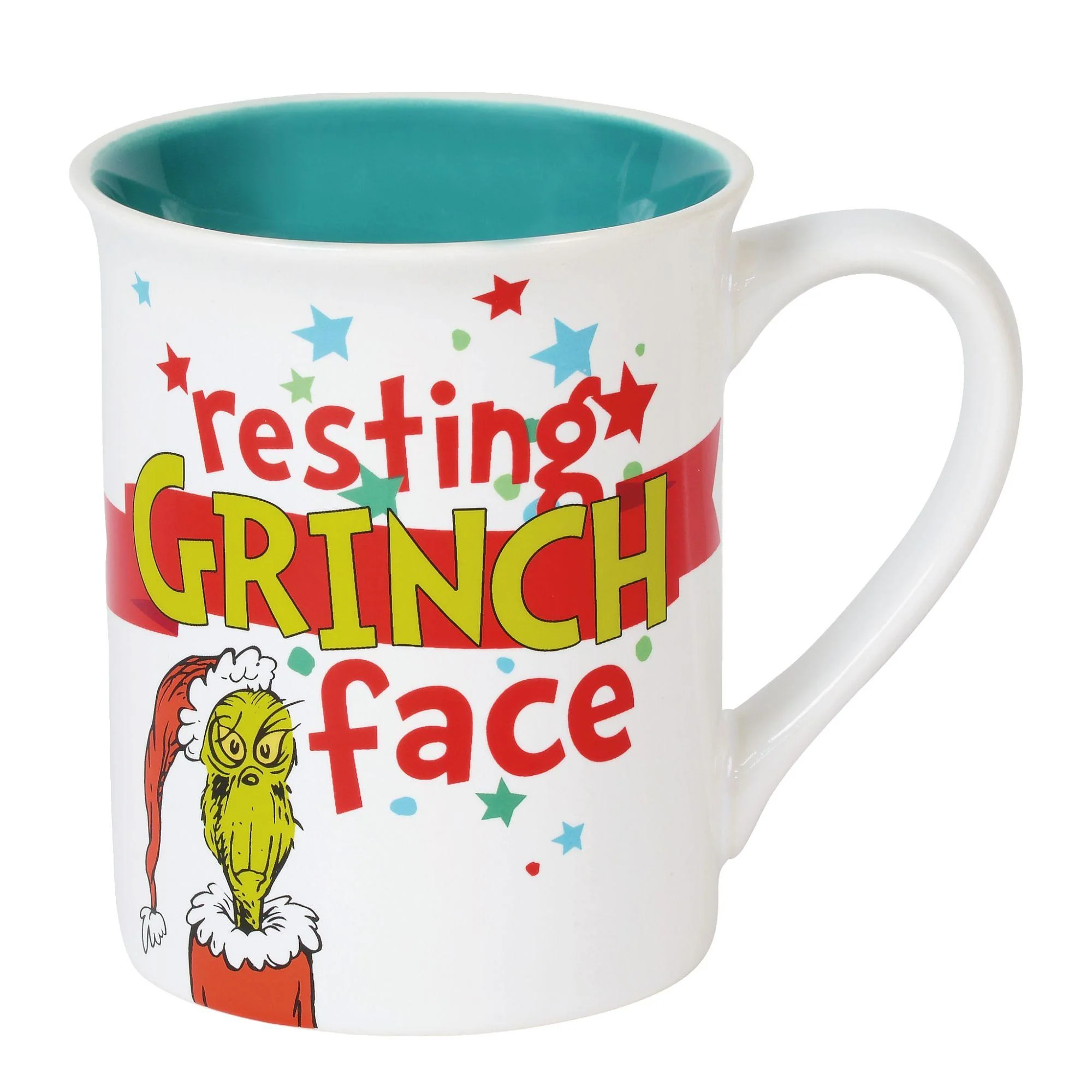 Convenient Resting Grinch Face Mug 16 oz Durable