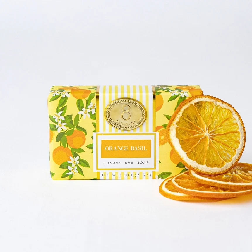 Responsible Orange Basil Wrapped Bar Soap 7oz Expertly Made