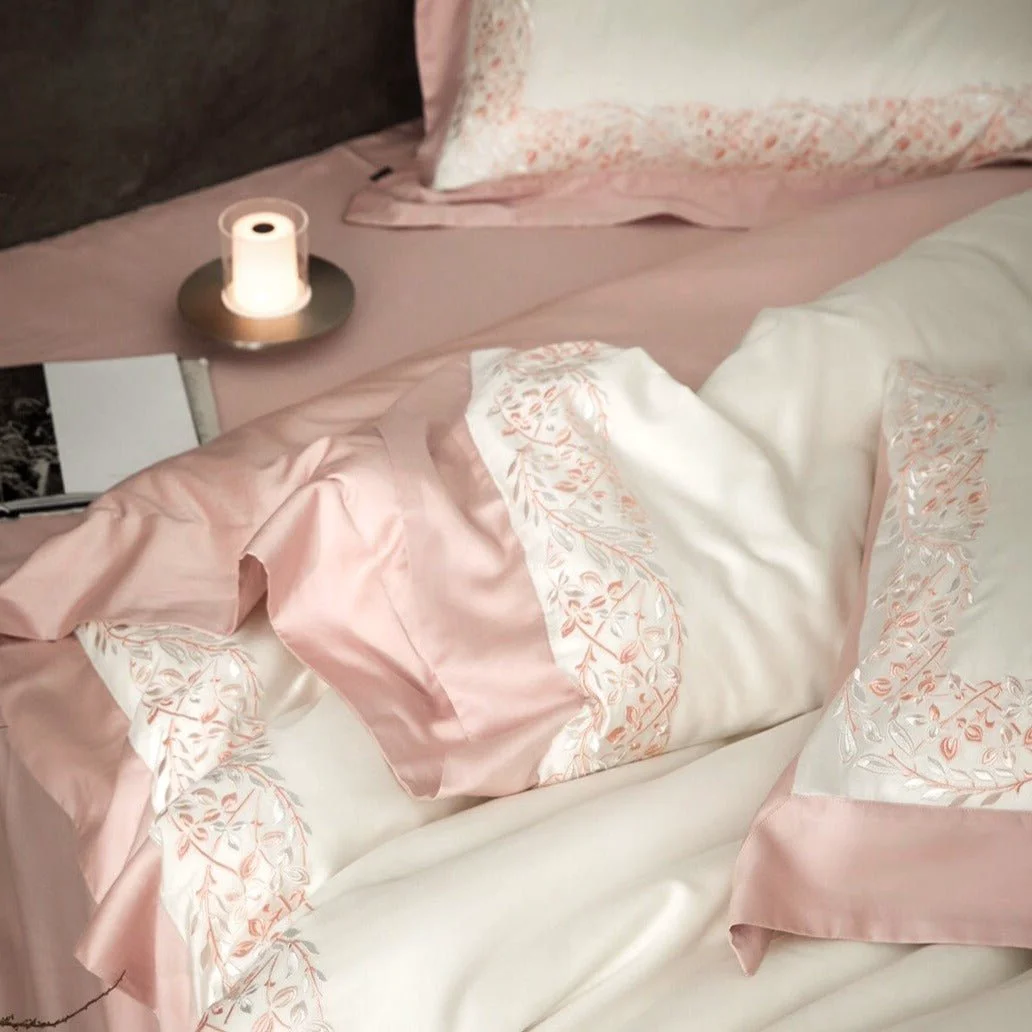 Quality Embroidered Olive Branch Bedding Set Exceptional