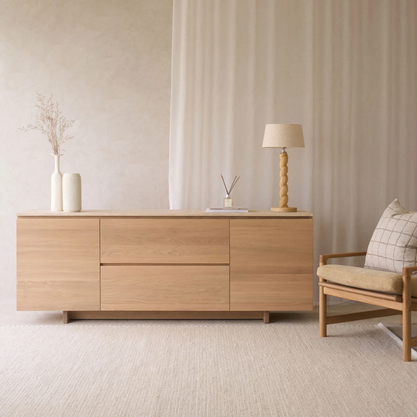 Outstanding Kami Sideboard Natural