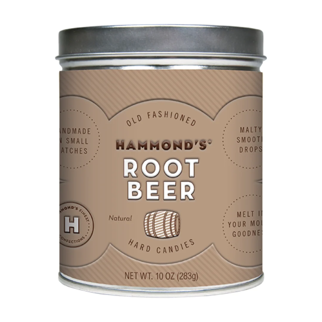 Comfortable Hammond’s Root Beer Drops Old Fashioned Hard Candies Enhanced