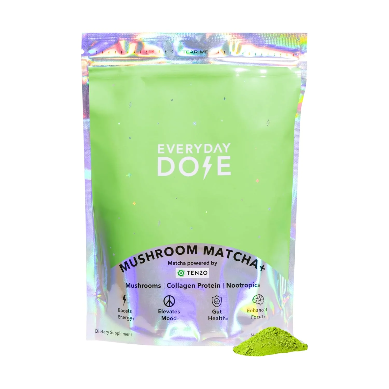 Environmentally Friendly Everyday Dose Mushroom Matcha Ceremonial Grade Matcha Powder – Japanese Tea With Grass-Fed Collagen Lion’s Mane Chaga L-Theanine Healthy