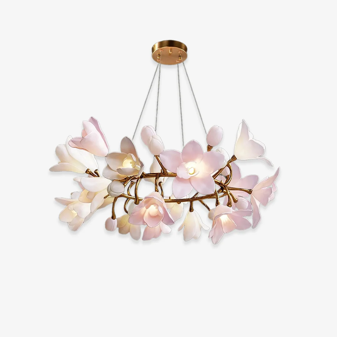 Prestigious Circular Flower Blossom Chandelier Practical