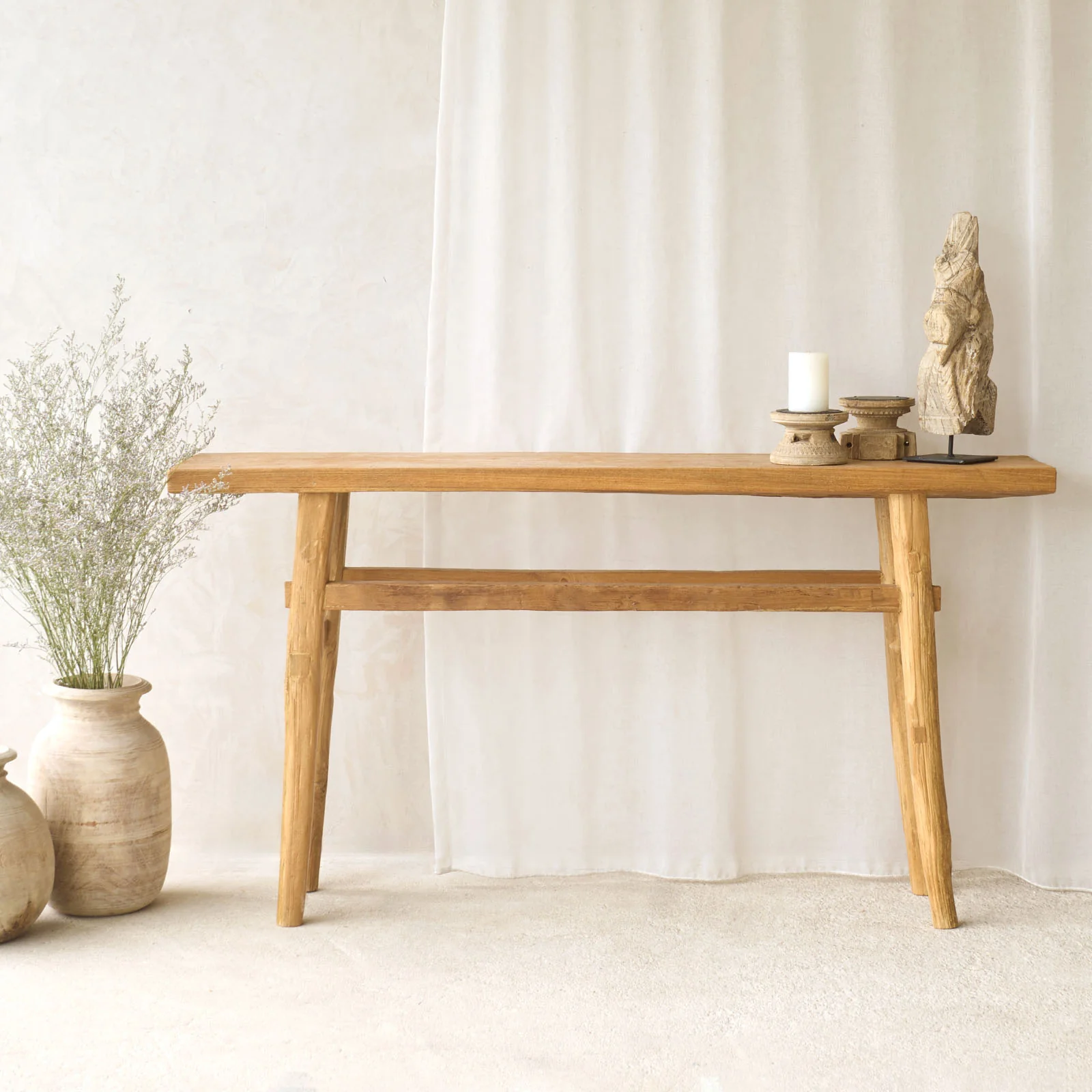 High-Grade Roca Rustic Console Old Teak – Natural 150cm Original Design