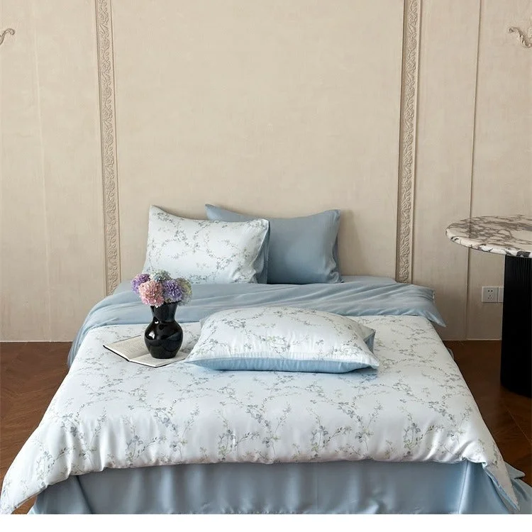 Dependable Sky-Kissed Floral Bedding Set Breathable