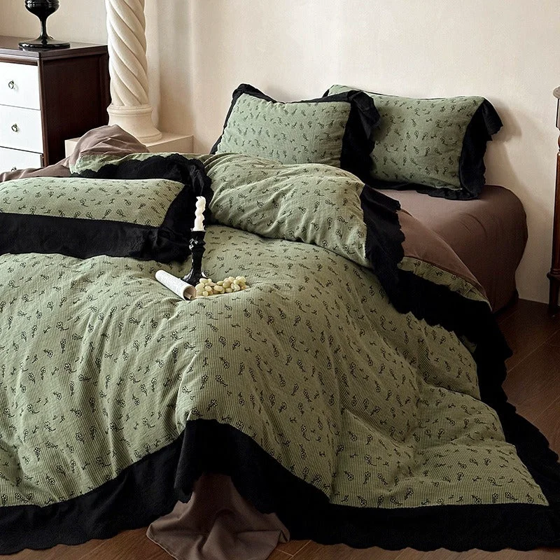 Elegant Afternoon Tea Bedding Set Reusable