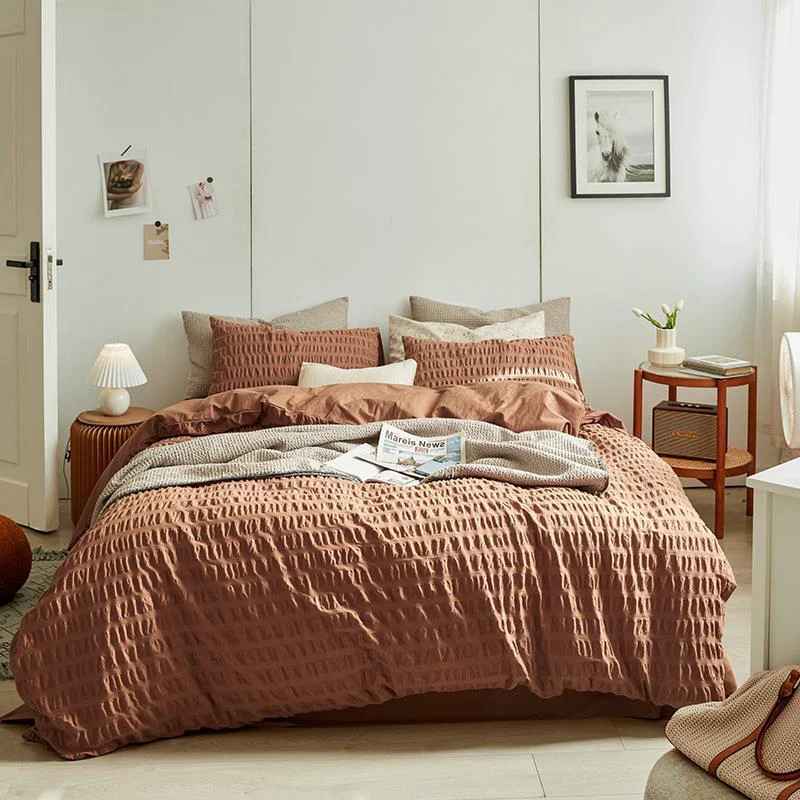 Original Design Plush Puff Bedding Set Consistent