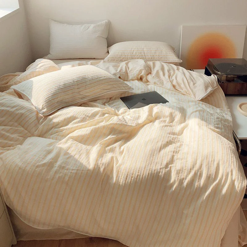 Smart Tranquil Tones Fresh Pastel Stripe Bed Linens Quality