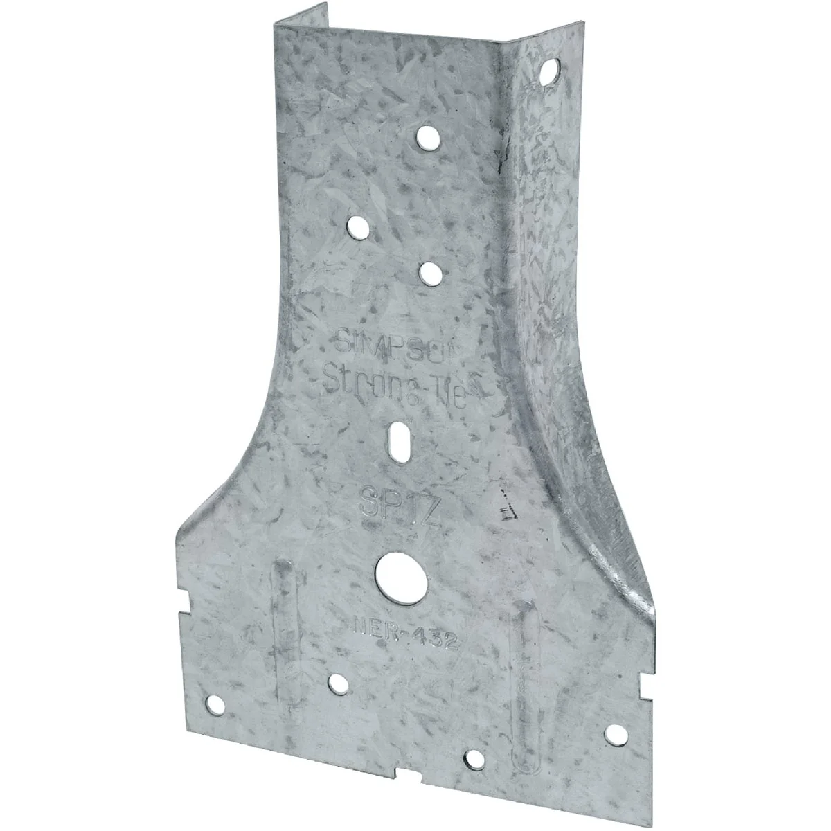 Lightweight Simpson Strong-Tie ZMax 5-1 16 In. Galvanized Steel 20 ga Stud Plate Tie Contemporary