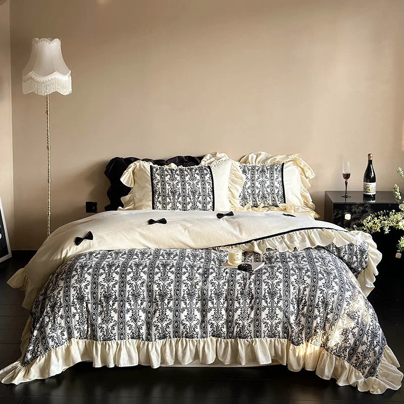 Lightweight Nostalgic Baroque Bedding Set Modern