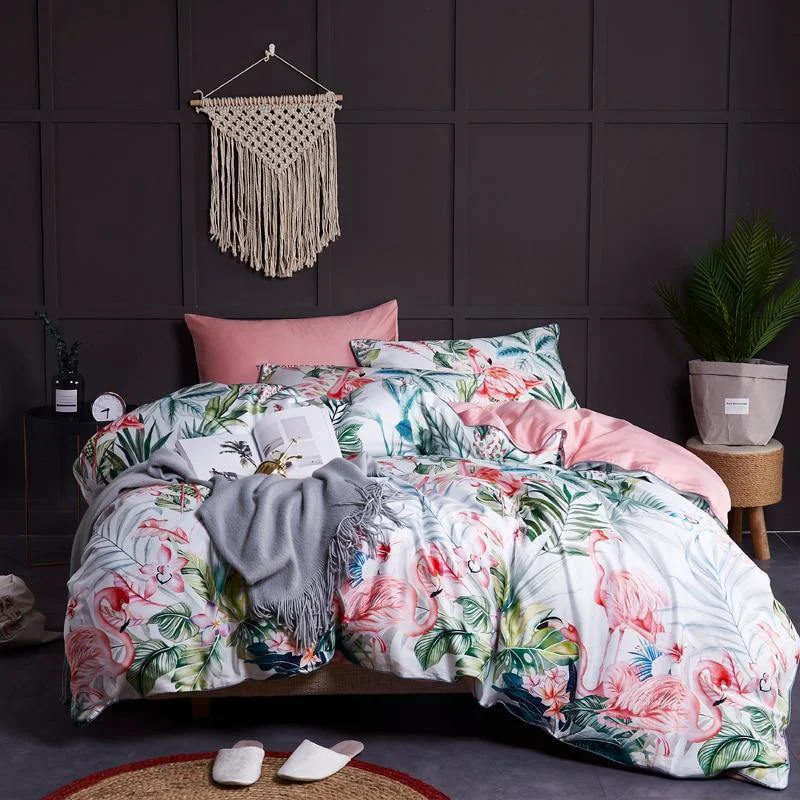 Functional Fabulous Flamingo Bedding Set Flexible