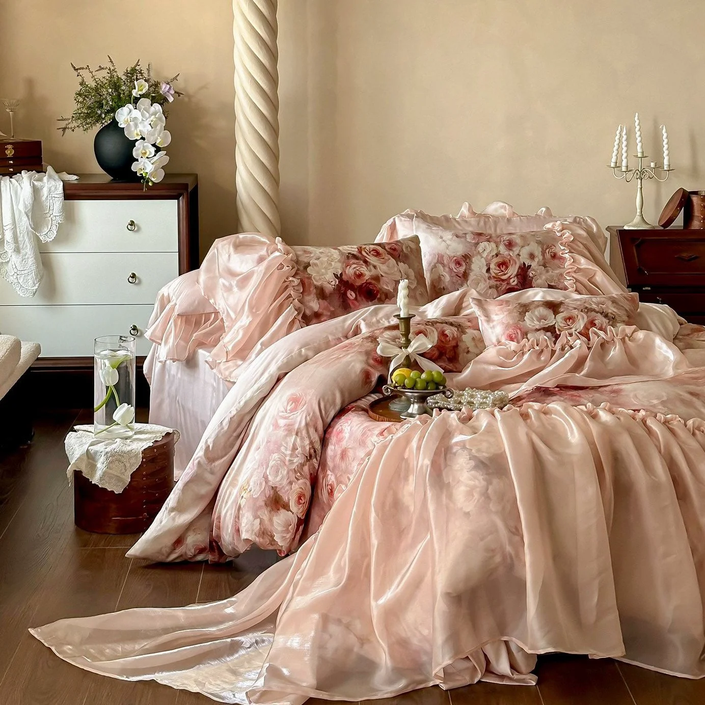 Authentic Royal Rose Dreaming Bedding Set Effective