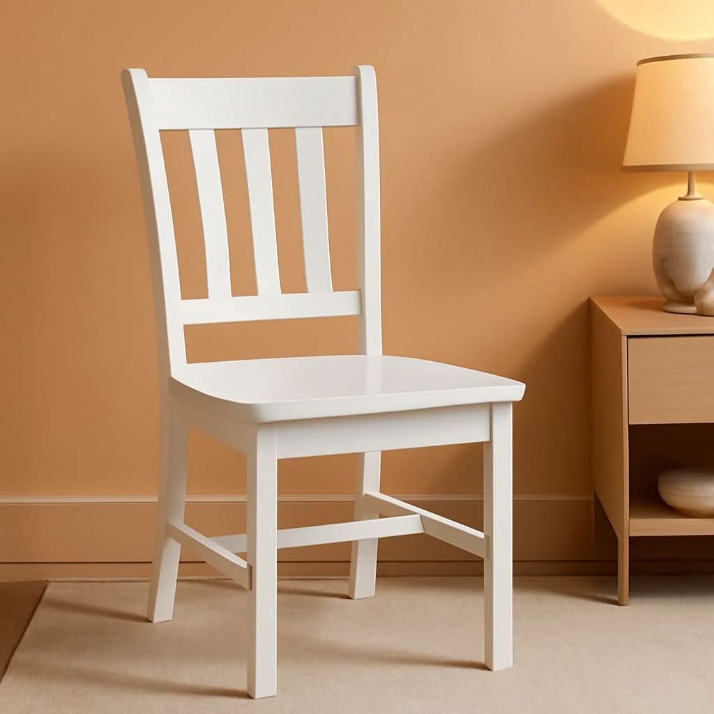 Traditional Set of Two White San Remo Splatback Dining Chairs Effective