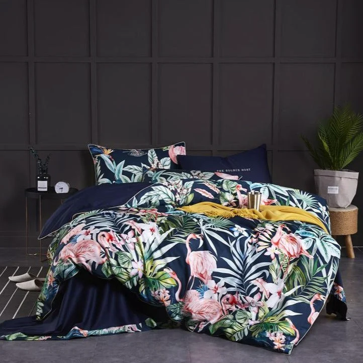 Convenient Wild Flamingo Bedding Quilt Cover Sets Excellent
