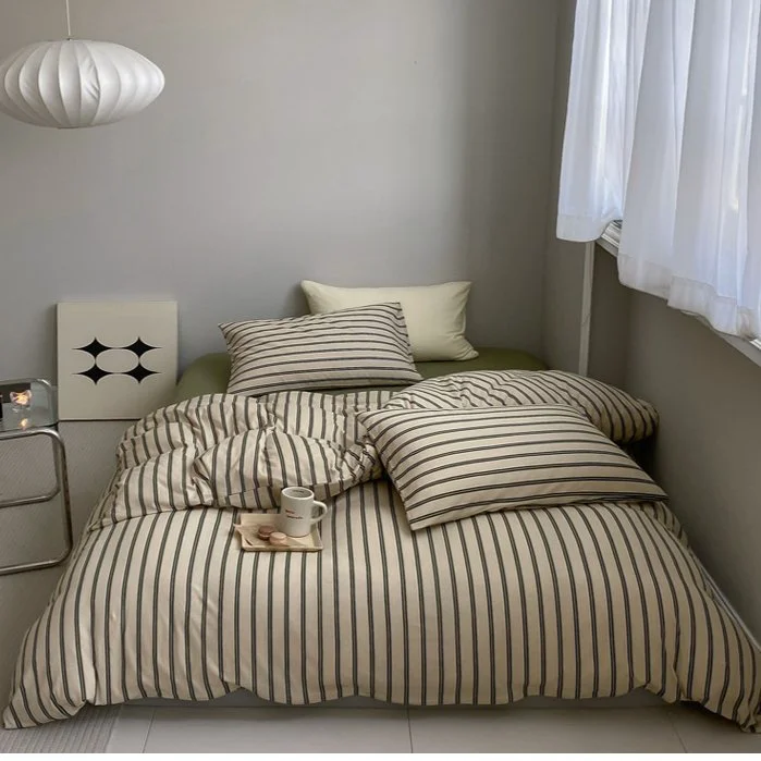 Eco-Friendly Geometric Quilt Cover Set Collection Official