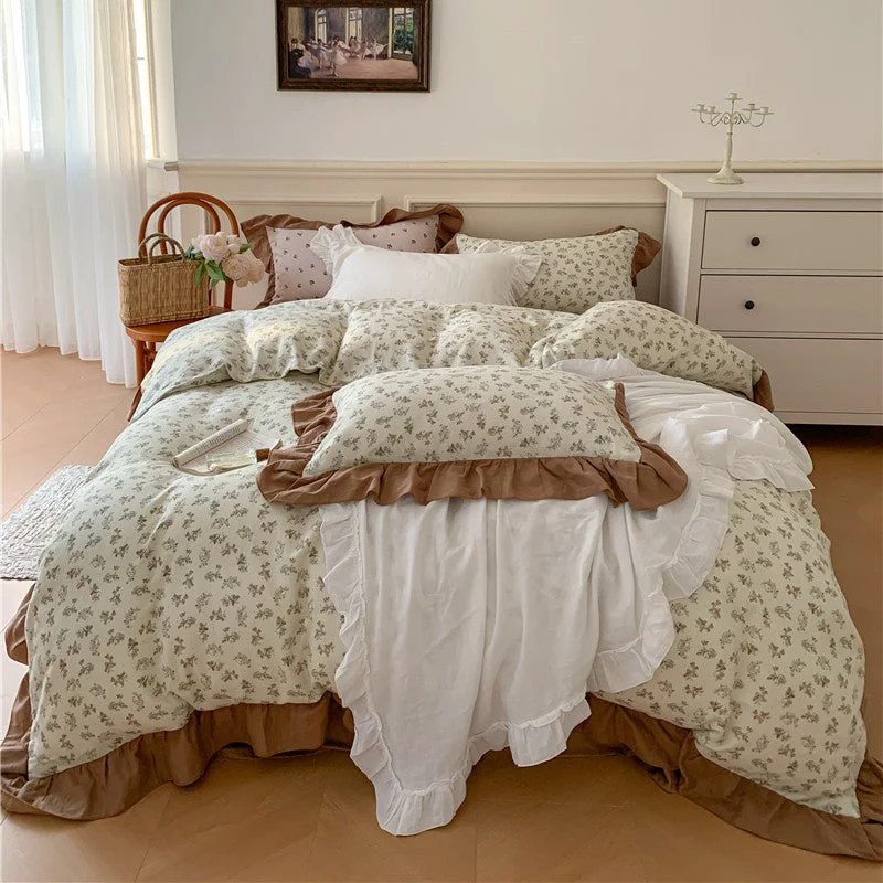 Next-Generation Frilly Floral Bedding Set Consistent