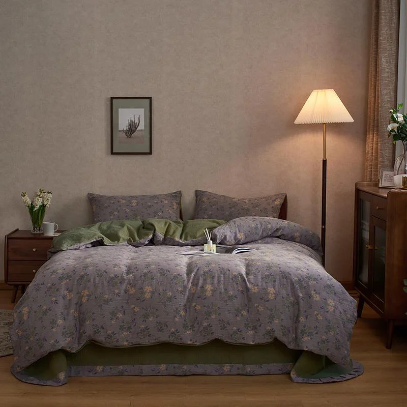 Modern French Vintage Floral Bedding Set Unique
