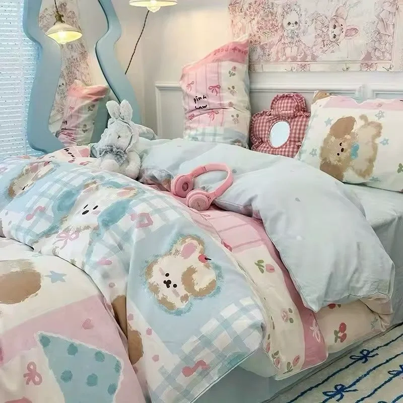 Pure Kawaii Puppy Bedding Set Innovative