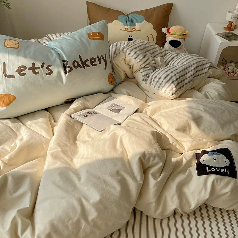 Premium Material Let s Bakery Bedding Set Recyclable