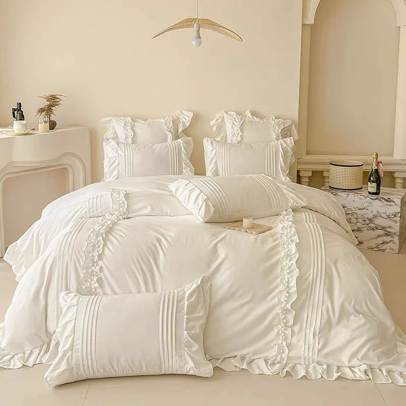 Quality Coquette Ruffled Duvet Cover Set User-Friendly