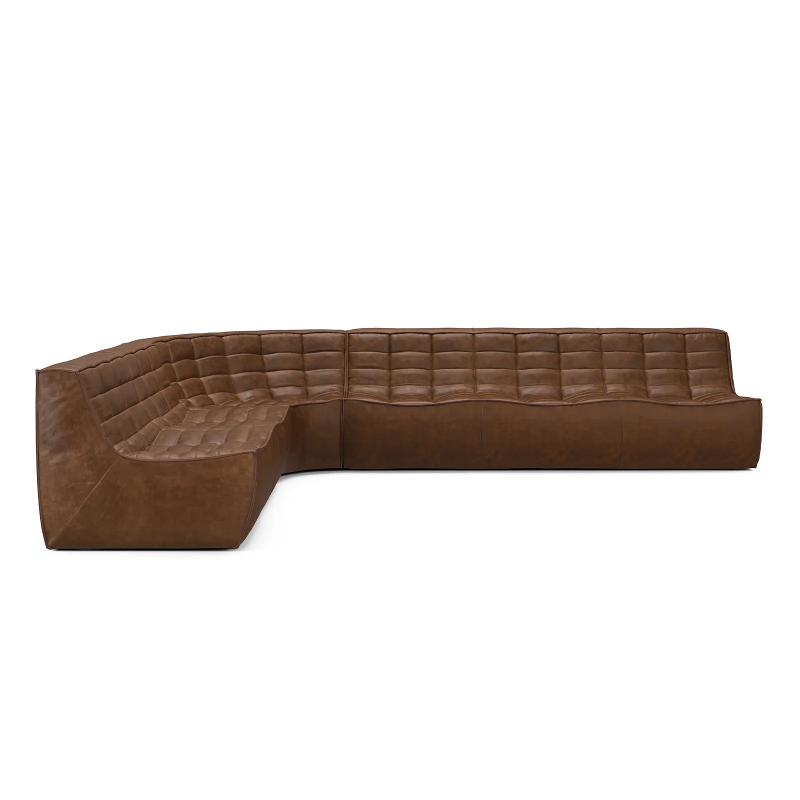 Classic N701 Modular Sofa Set Chestnut 330cm High-Grade