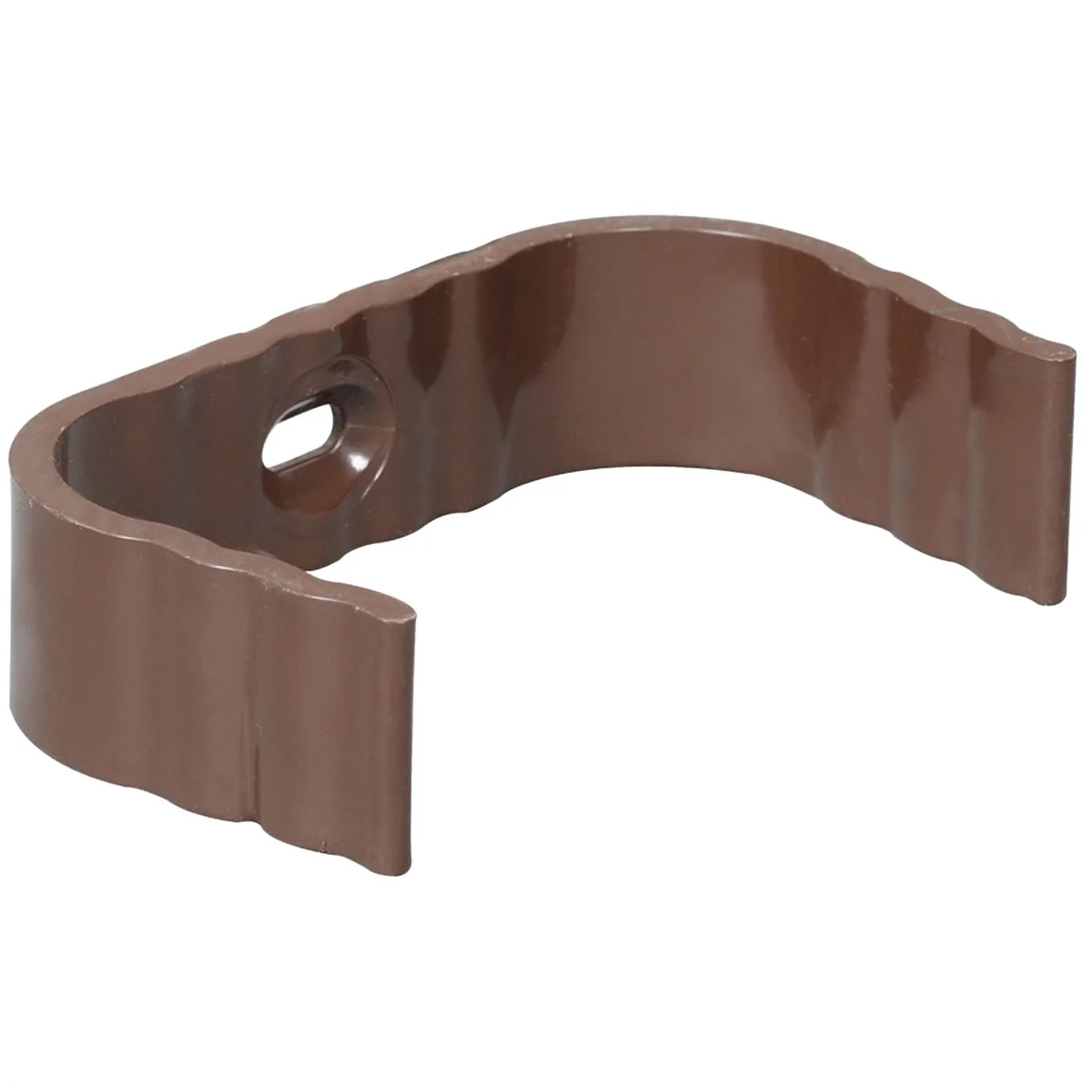 Flexible Amerimax 2 In. x 3 In. Traditional K-Style Brown Vinyl Downspout Clip Proven