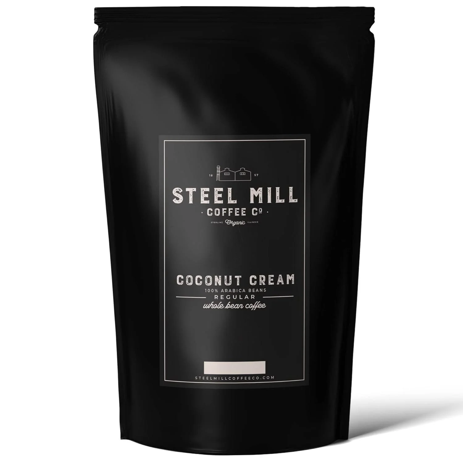 Verified Steel Mill Coffee Co. Coconut Cream Flavored Coffee 12 ounces Drip Grind Regular ORIGIN Grown in Colombia Dependable