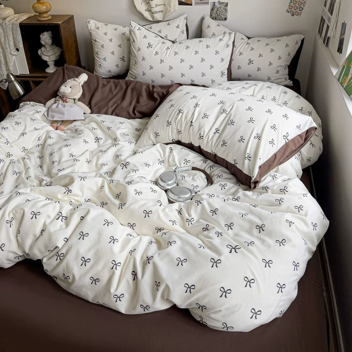 Soft Little Coquette Bows Bedding Set World-Class
