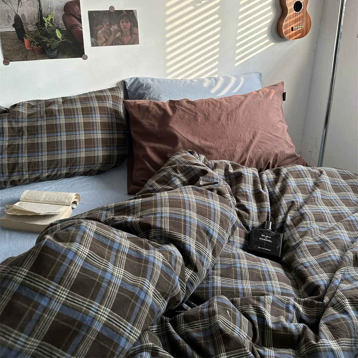 Outstanding Vintage Plaid Bedding Set Genuine