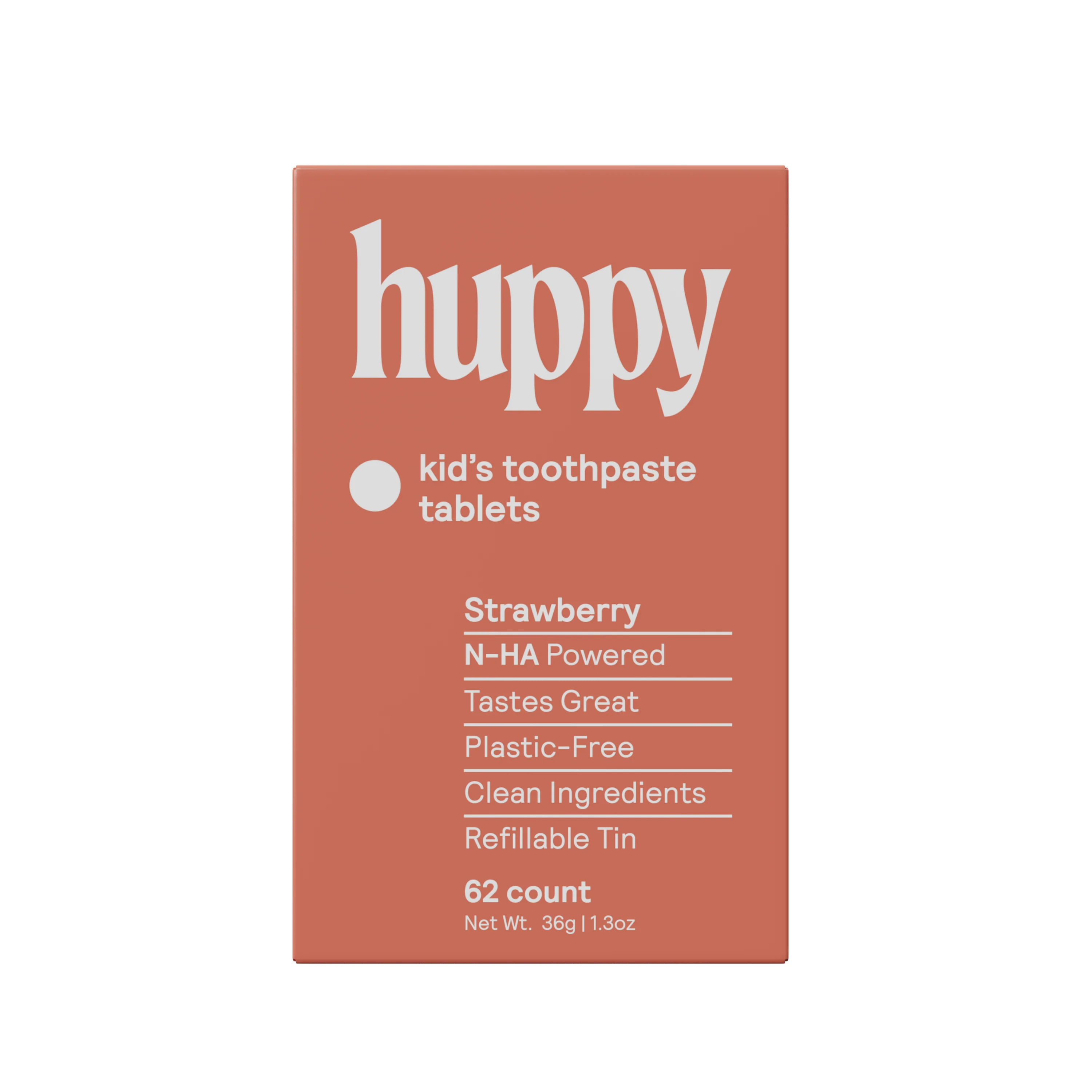 Fine Huppy Kids n-HA Toothpaste Tablets with Tin Crafted