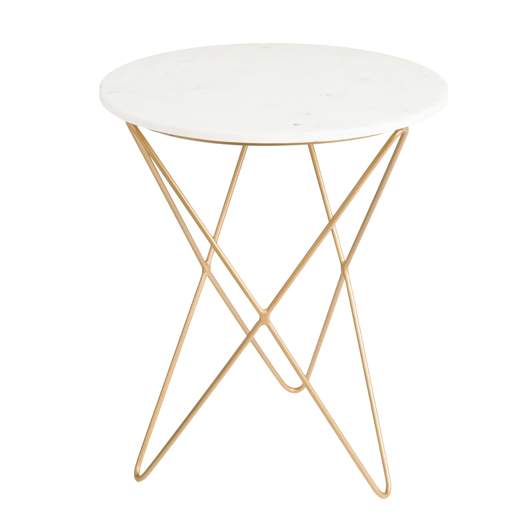 Certified Earth Wind Fire Marble Side Table – White Sophisticated