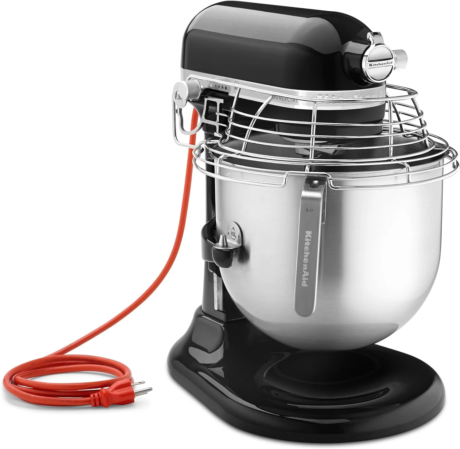 Breathable KitchenAid Commercial Series 8 Quart Bowl-Lift Stand Mixer with Stainless Steel Bowl Guard – KSMC895 Clean