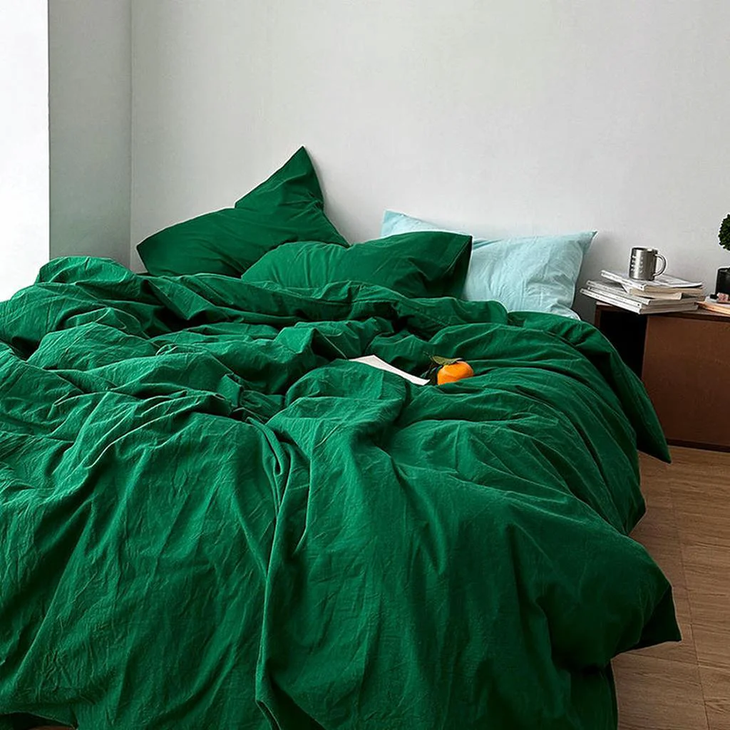 Natural Forest Green Duvet Cover Responsible