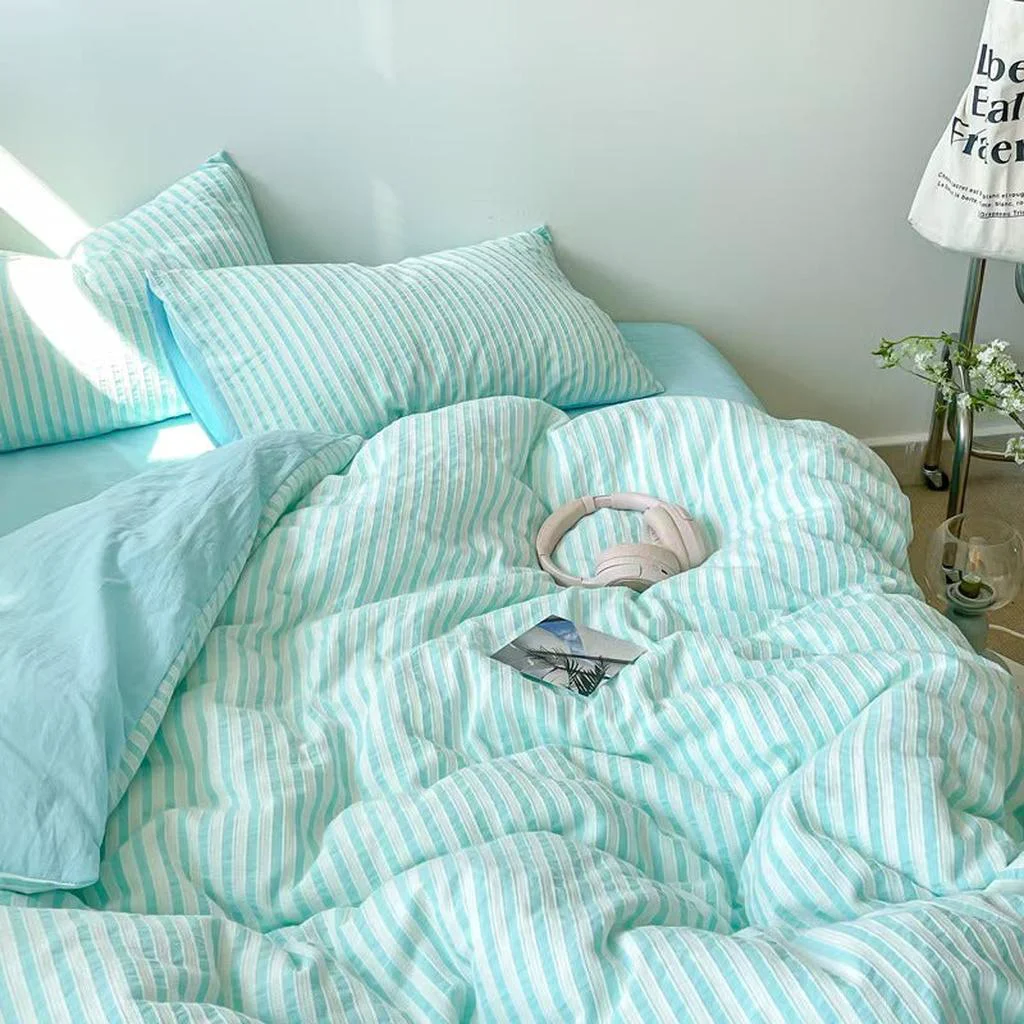 Premium Refresh Jacquard Striped Duvet Cover Fine