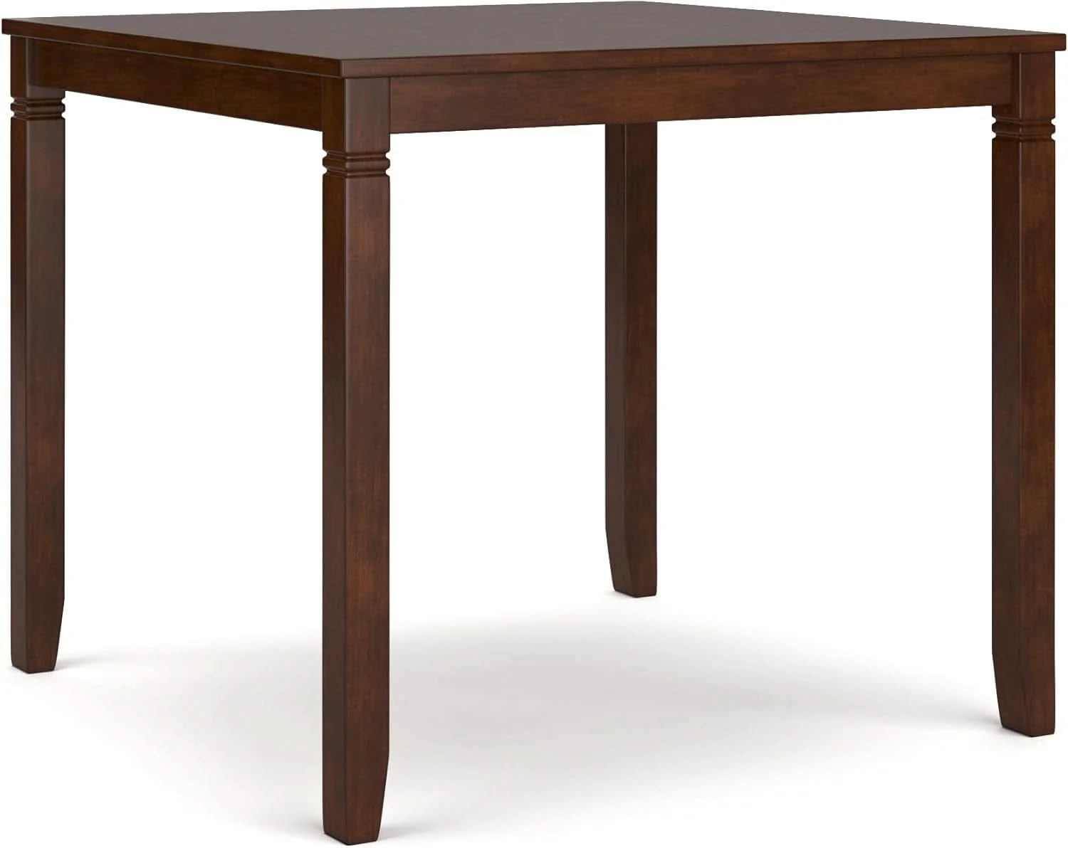 Organic Counter Height Dining Set Brown With Table And 4 Barstools Versatile