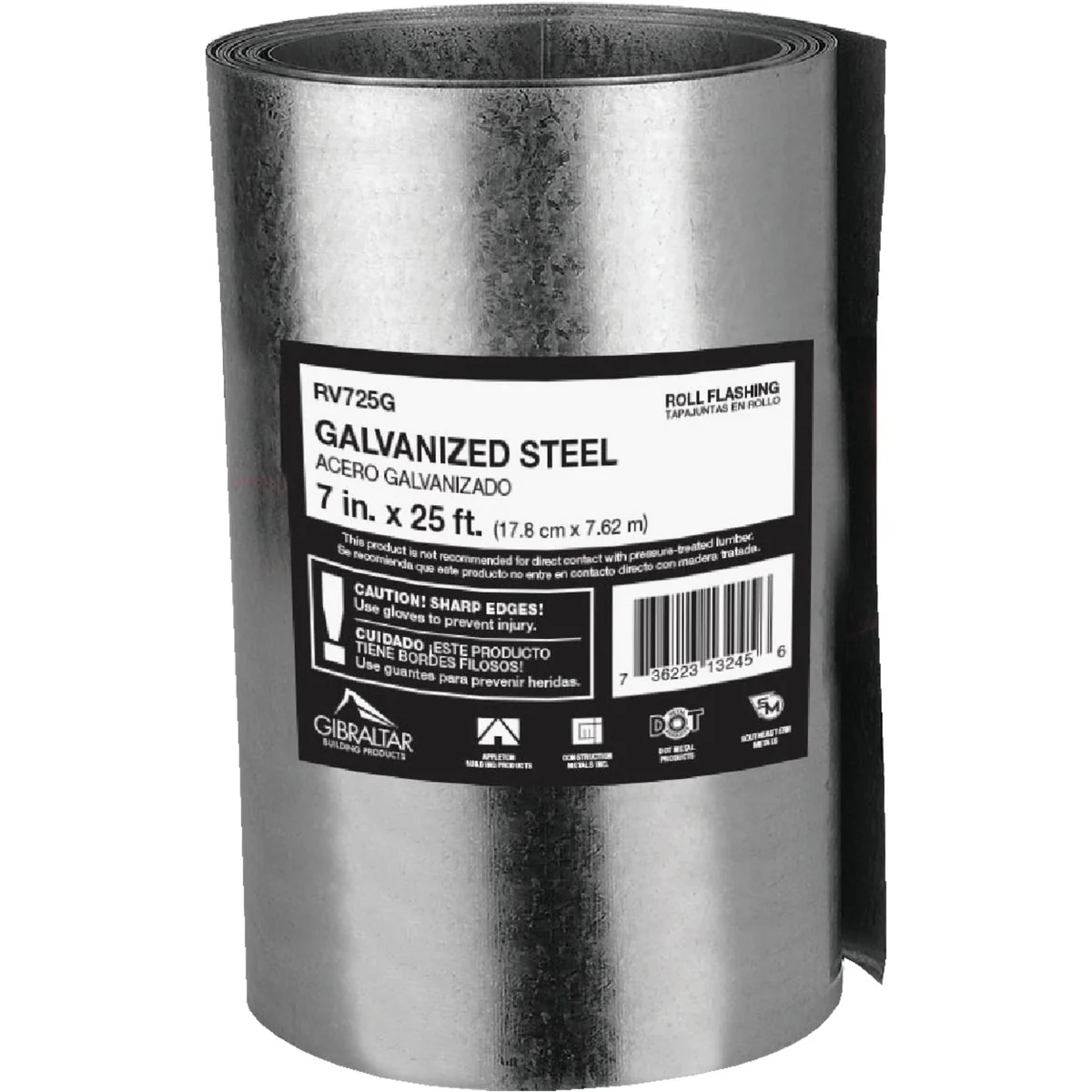 Contemporary NorWesco 7 In. x 25 Ft. Mill Galvanized Roll Valley Flashing High-Performance