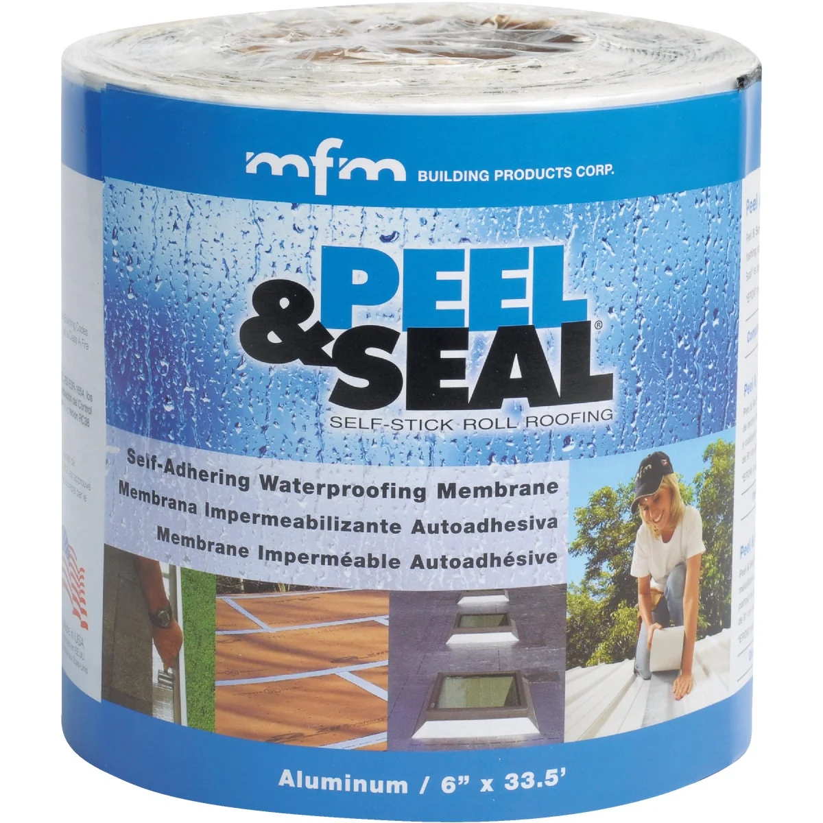 Powerful MFM Peel Seal 6 In. X 33.5 Ft. Aluminum Roofing Membrane Breathable