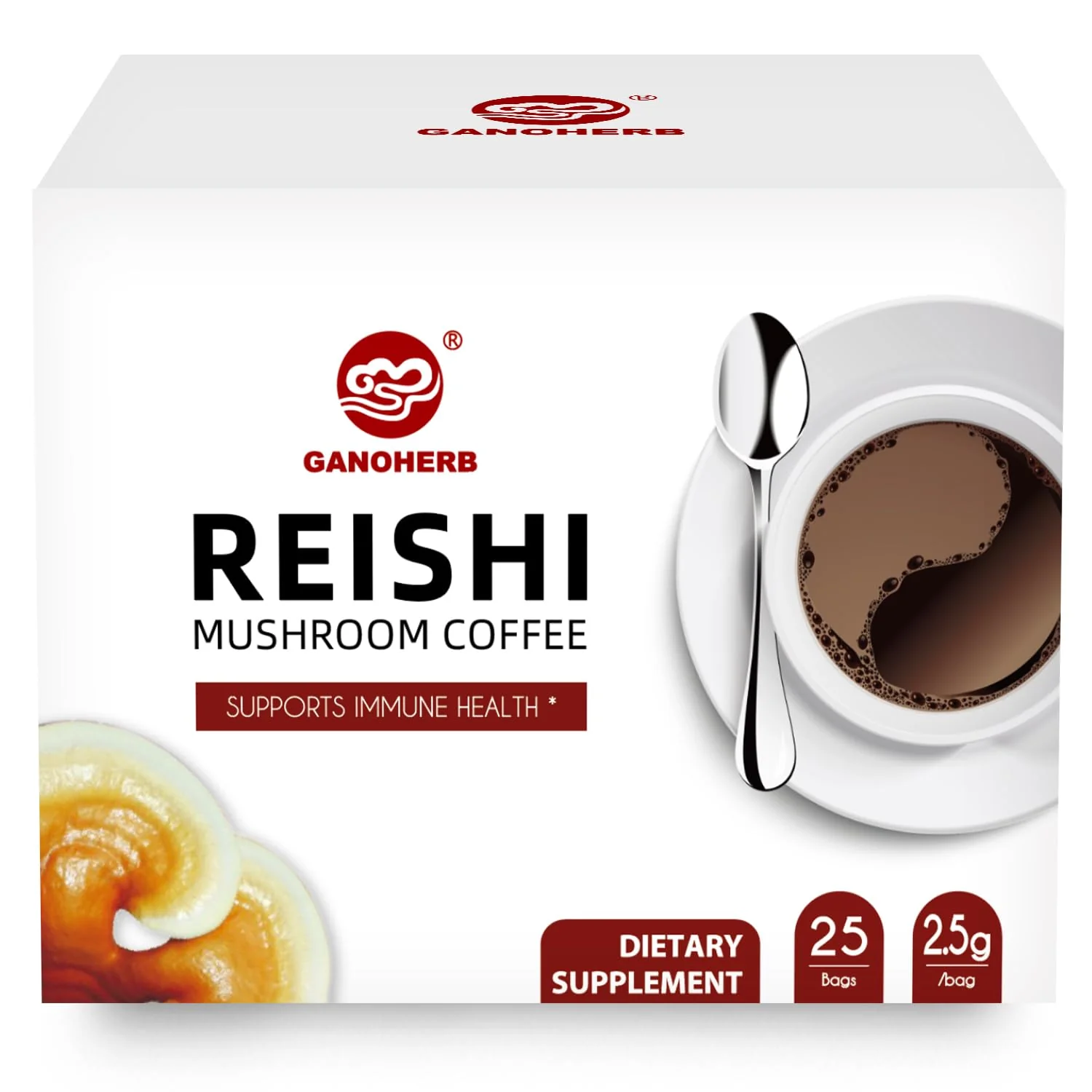 Professional Reishi Mushroom Coffee Mix – Stress Relief Focus Refined