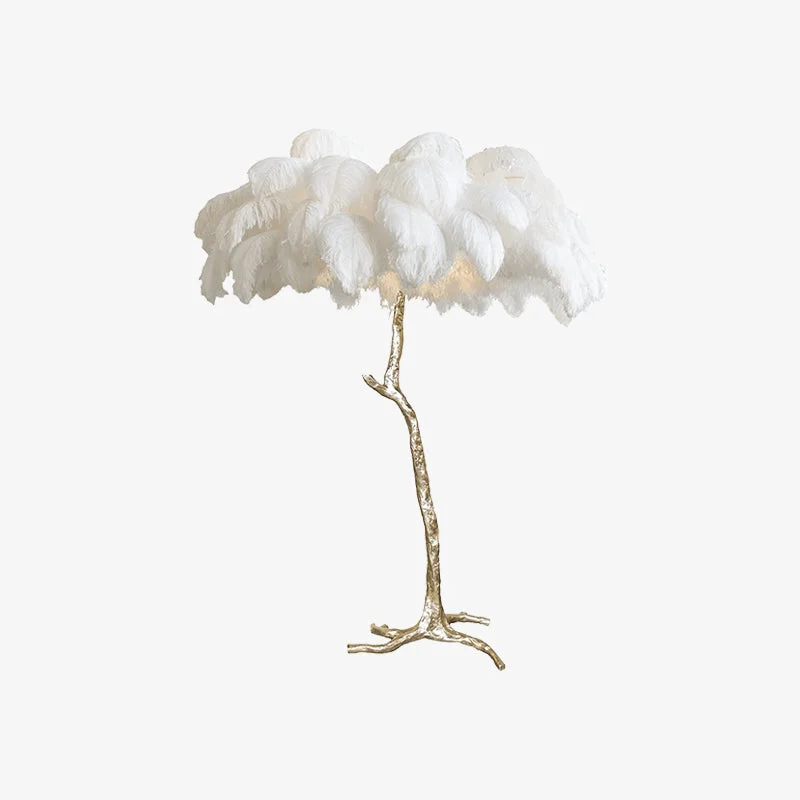 Excellent Colorful Ostrich Feather Floor Lamp Advanced