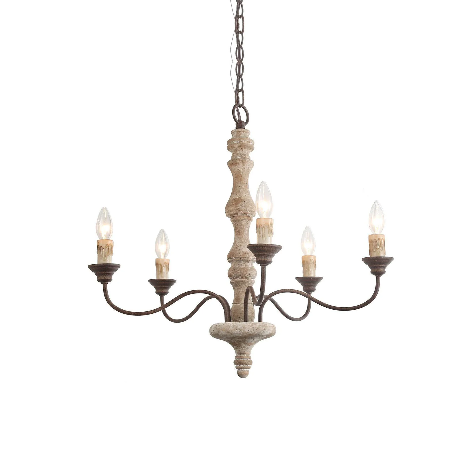 Excellent Rustic 5-Light Farmhouse Chandelier Luxury